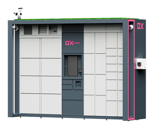 OX Box se zelenou střechou